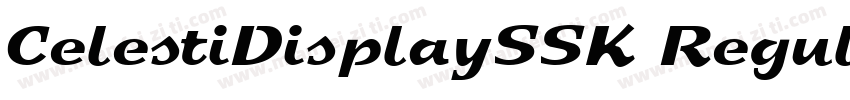 CelestiDisplaySSK Regular字体转换